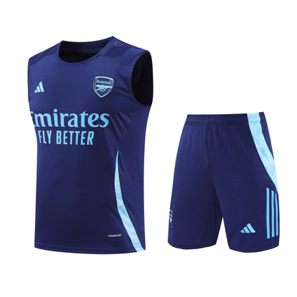 ARSENAL 24/25 navy blue training tank top sleeveless jersey set conjunto camiseta de entrenamiento sin manga