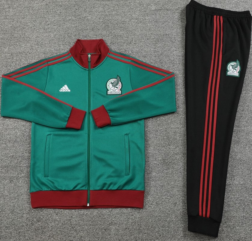 MEXICO 2024 green red training jacket tracksuit set chamarra sudadera uniforme de entrenamiento