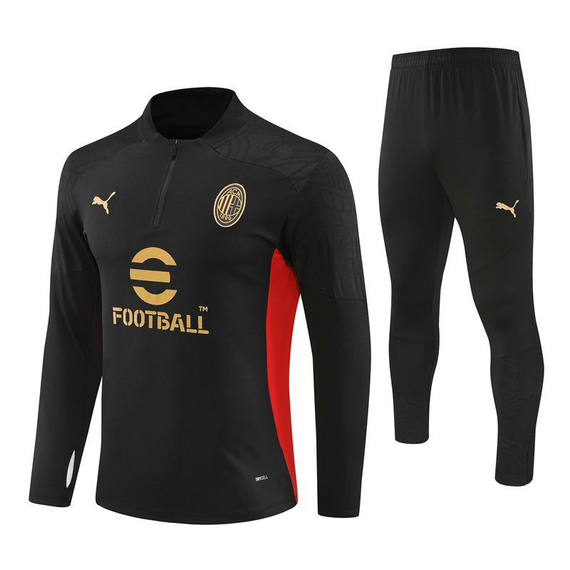 AC MILAN 24/25 black sweatshirt tracksuit set sudadera de entrenamiento