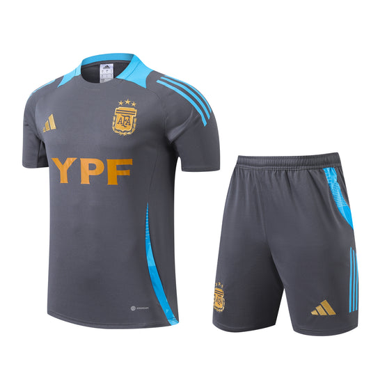 ARGENTINA 2024 pre match training jersey shorts set camiseta remera conjunto de entrenamiento