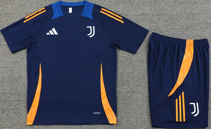 JUVENTUS blue training jersey shorts set conjunto camiseta de entrenamiento