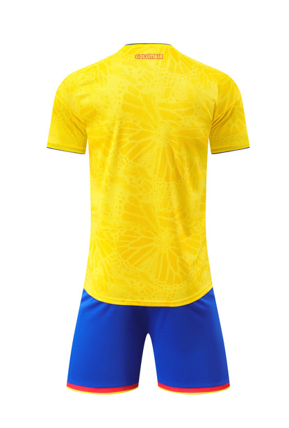 COLOMBIA 2026 World Cup men's home jersey shorts set camiseta conjunto de hombre mundial