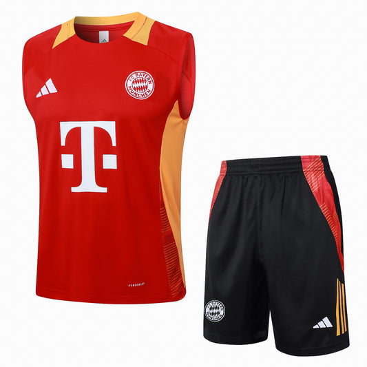 BAYERN MUNICH 24/25 black red training tank top sleeveless jersey set conjunto camiseta de entrenamiento sin manga