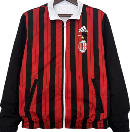 AC MILAN reversible windbreaker winter coat training jacket chaqueta cortavientos