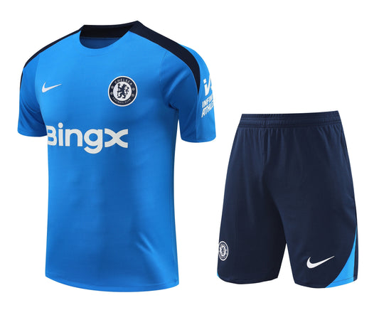 CHELSEA 24/25 light blue pre match training jersey shorts set camiseta playera remera conjunto de entrenamiento