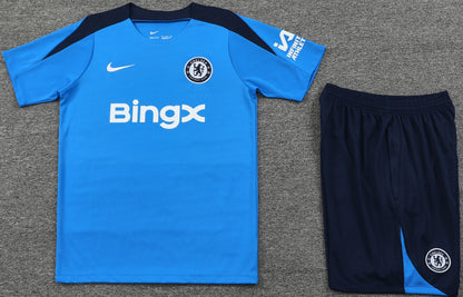 CHELSEA 24/25 light blue pre match training jersey shorts set camiseta playera remera conjunto de entrenamiento