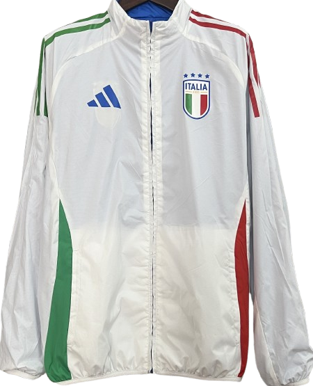 ITALY Italia reversible windbreaker winter coat training rain jacket chaqueta campera cortavientos