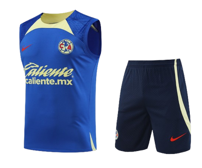 CLUB AMERICA blue training tank top sleeveless jersey set camiseta playera sin manga conjunto de entrenamiento azul