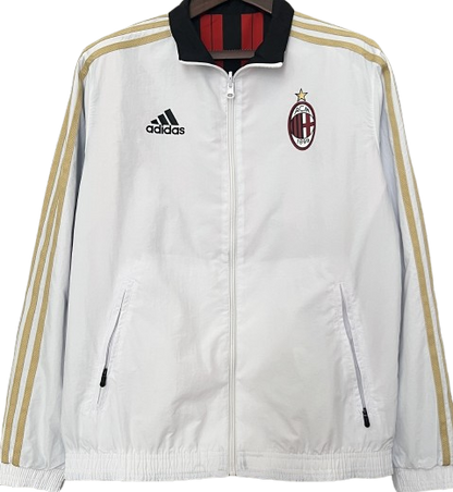 AC MILAN reversible windbreaker winter coat training jacket chaqueta cortavientos