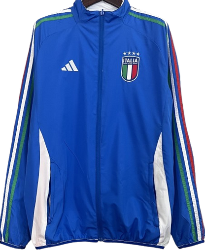 ITALY Italia reversible windbreaker winter coat training rain jacket chaqueta campera cortavientos