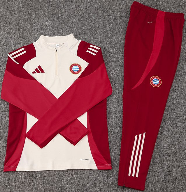 BAYERN MUNICH 24/25 red white training sweatshirt tracksuit set sudadera de entrenamiento