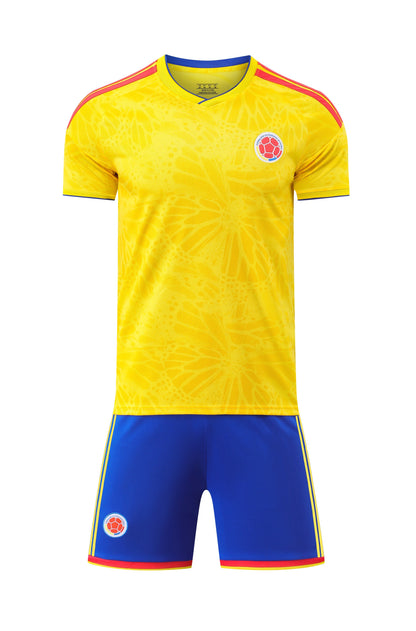 COLOMBIA 2026 World Cup men's home jersey shorts set camiseta conjunto de hombre mundial