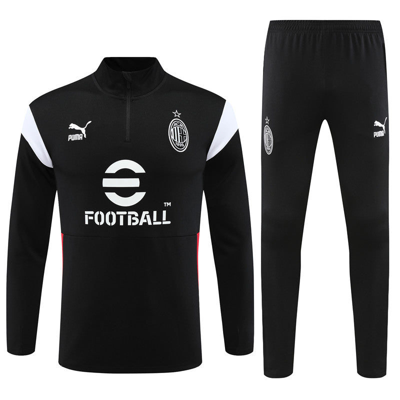 AC MILAN 23/24 black training sweatshirt tracksuit set sudadera de entrenamiento