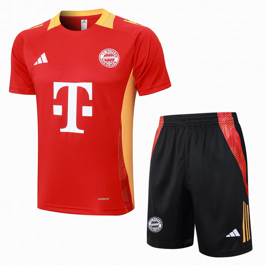 BAYERN MUNICH 24/25 black red pre match training jersey shorts set camiseta playera remera conjunto de entrenamiento