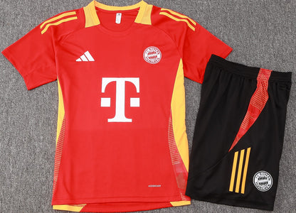 BAYERN MUNICH 24/25 black red pre match training jersey shorts set camiseta playera remera conjunto de entrenamiento