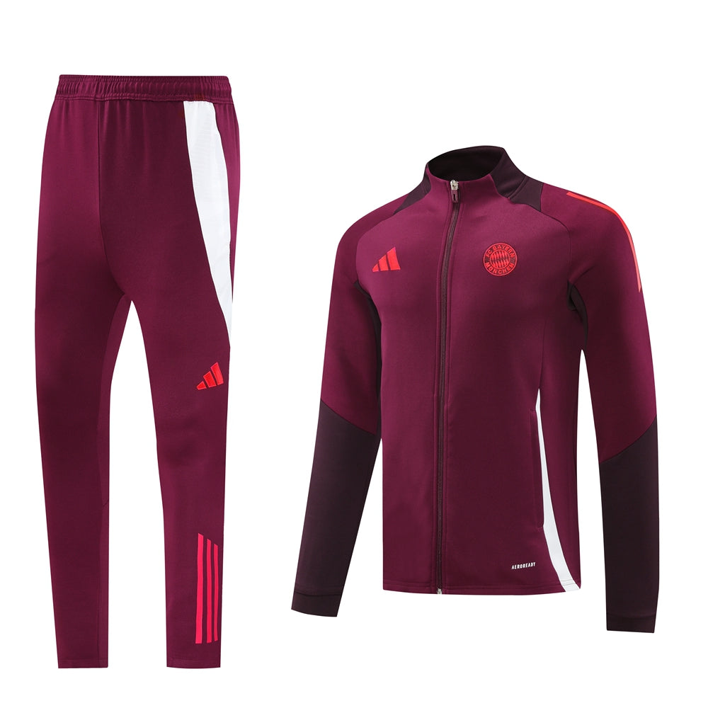 BAYERN MUNICH 24/25 dark red training jacket tracksuit set sudadera de entrenamiento