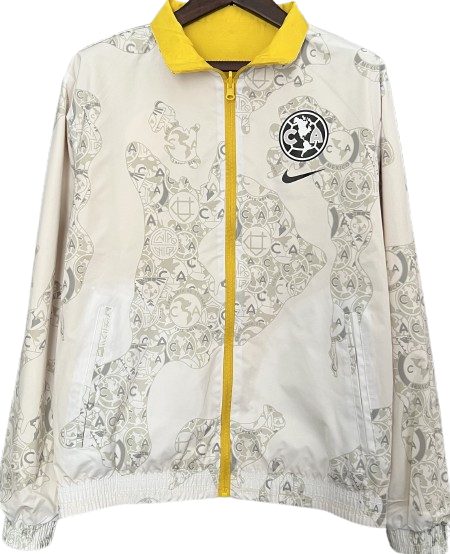 CLUB AMERICA reversible windbreaker winter coat training rain jacket chaqueta cortavientos