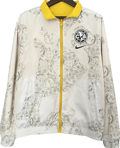 CLUB AMERICA reversible windbreaker winter coat training rain jacket chaqueta cortavientos