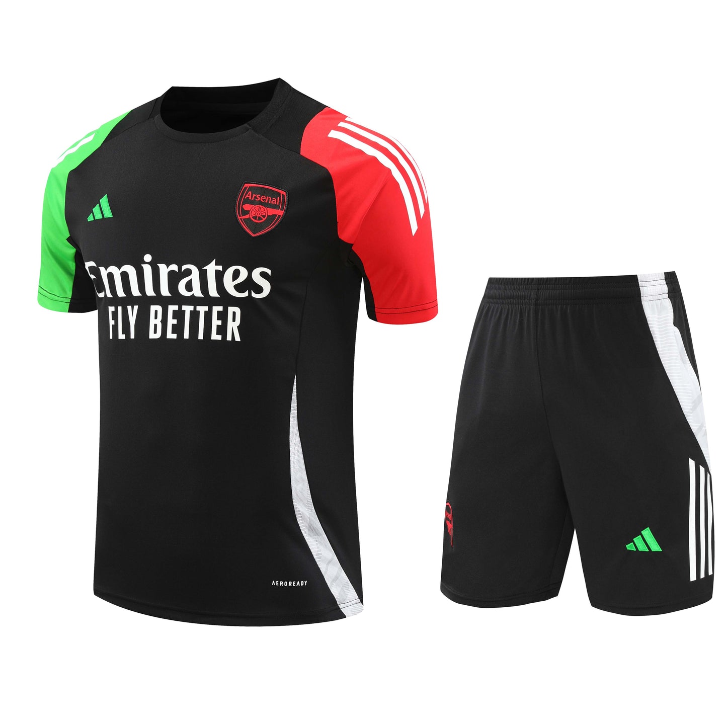 ARSENAL 24/25 black pre match training jersey shorts set camiseta playera remera conjunto de entrenamiento