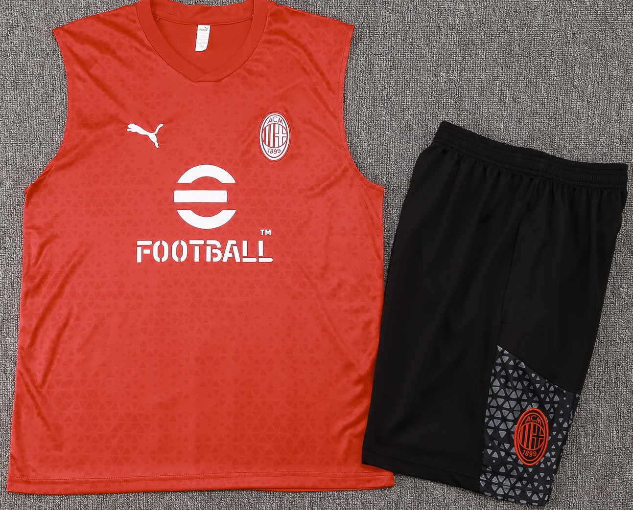 AC MILAN training tank top sleeveless jersey set conjunto camiseta de entrenamiento sin manga