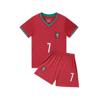 PORTUGAL 2026 World Cup kids home jersey shorts set camiseta conjunto de niño mundial RONALDO 7