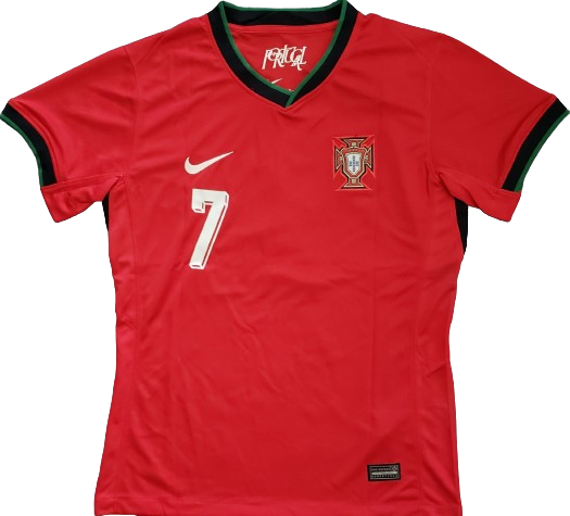 PORTUGAL 2024 home women's jersey camiseta playera remera de mujer titular RONALDO 7