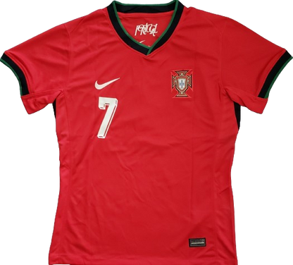 PORTUGAL 2024 home women's jersey camiseta playera remera de mujer titular RONALDO 7