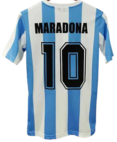 ARGENTINA 1986 retro world cup jersey camiseta remera playera del mundial MARADONA 10