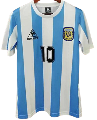 ARGENTINA 1986 retro world cup jersey camiseta remera playera del mundial MARADONA 10