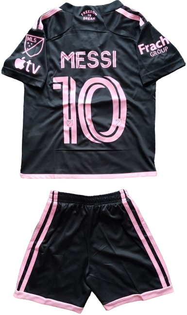 INTER MIAMI 2024 away kids jersey set shorts camiseta playera remera conjunto de niño visitante MESSI 10