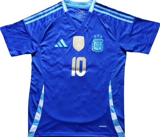 ARGENTINA 2024 away world cup champion jersey camiseta remera playera campeon mundial suplente Messi 10