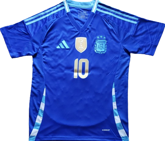 ARGENTINA 2024 away world cup champion jersey camiseta remera playera campeon mundial suplente Messi 10