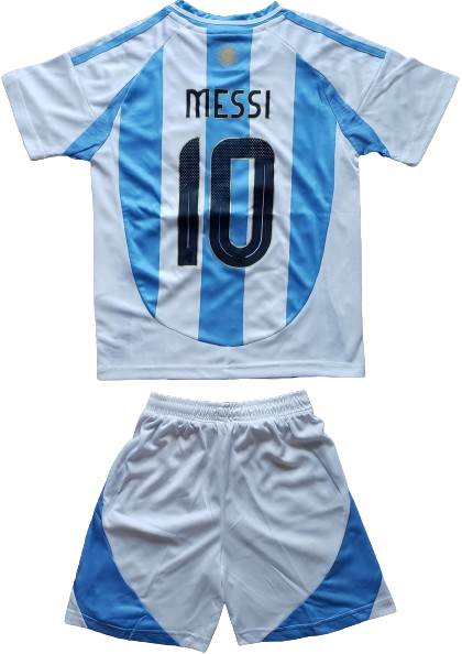 ARGENTINA 2024 kids home jersey shorts set camiseta remera playera conjunto de niño titular Messi 10