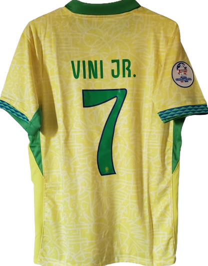 BRAZIL Brasil 2024 Copa America home jersey camiseta camisa playera remera titular Vini Jr 7