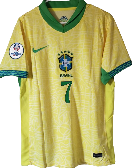 BRAZIL Brasil 2024 Copa America home jersey camiseta camisa playera remera titular Vini Jr 7