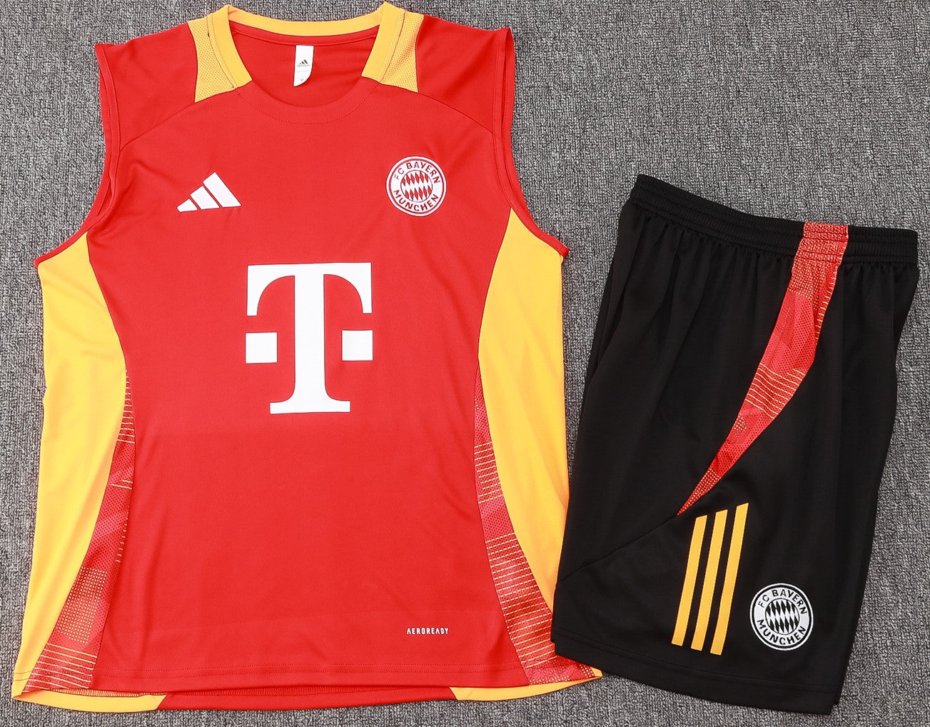 BAYERN MUNICH 24/25 black red training tank top sleeveless jersey set conjunto camiseta de entrenamiento sin manga