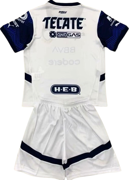 MONTERREY Rayados 24/25 away kids jersey shorts set camiseta playera conjunto de niño visitante