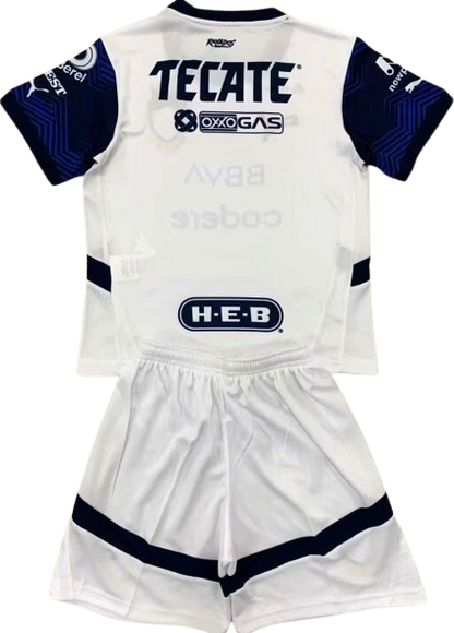 MONTERREY Rayados 24/25 away kids jersey shorts set camiseta playera conjunto de niño visitante