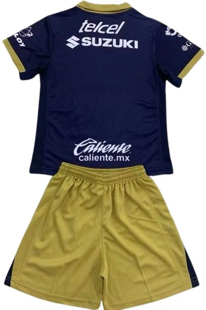 PUMAS UNAM 24/25 away kids jersey shorts set camiseta playera conjunto de niño visitante