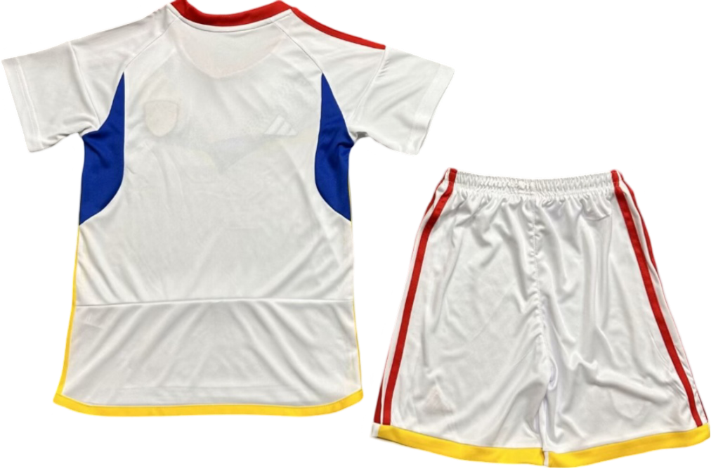 VENEZUELA 2024 kids away jersey shorts set camiseta franela conjunto de niño visitante