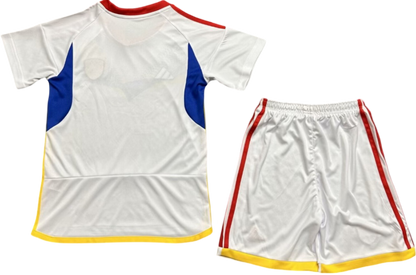 VENEZUELA 2024 kids away jersey shorts set camiseta franela conjunto de niño visitante