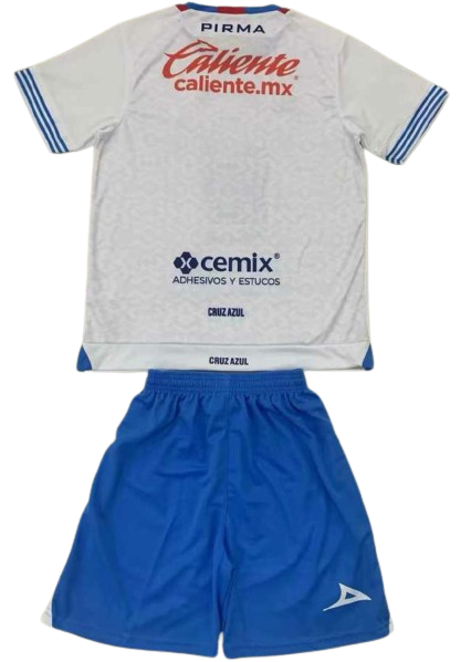 CRUZ AZUL 24/25 away kids jersey shorts set camiseta playera conjunto de niño visitante