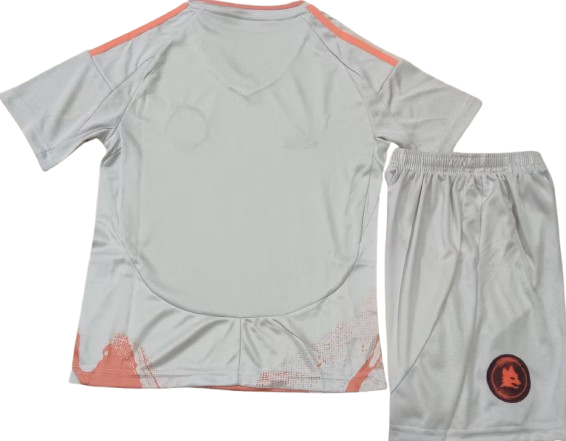 AS ROMA 24/25 kids away jersey shorts set camiseta playera remera conjunto de niño visitante