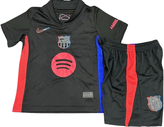 FC BARCELONA 24/25 away kids jersey shorts set camiseta remera playera conjunto de niño visitante