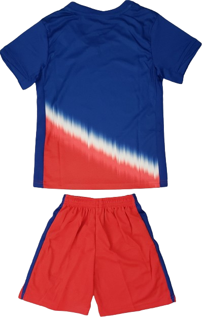 USA 2024 kids soccer away jersey set shorts camiseta playera conjunto de niño visitante