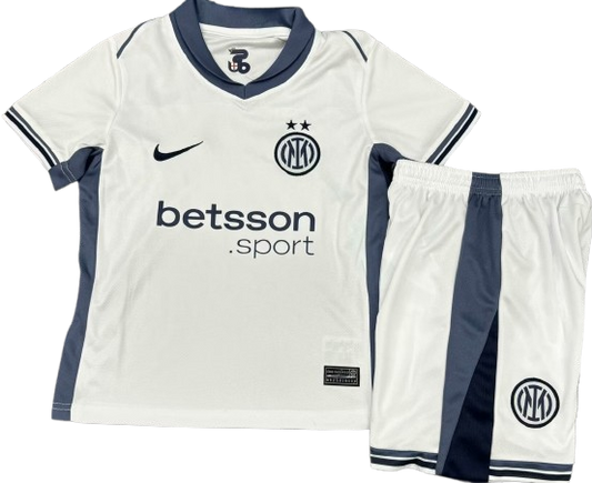 INTER MILAN 24/25 away kids jersey shorts set camiseta remera playera maglia conjunto de niño suplente