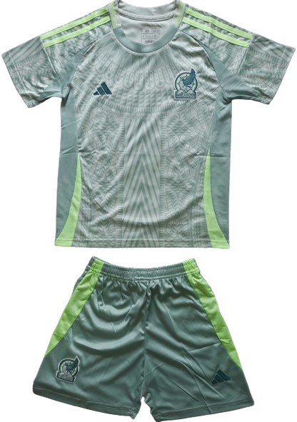 MEXICO 2024 away kids jersey shorts set camiseta playera conjunto de niño visitante