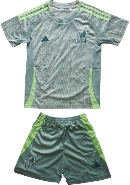 MEXICO 2024 away kids jersey shorts set camiseta playera conjunto de niño visitante