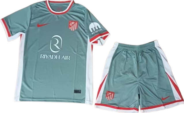 ATLETICO MADRID 24/25 away kids jersey shorts set camiseta playera remera conjunto de niño visitante