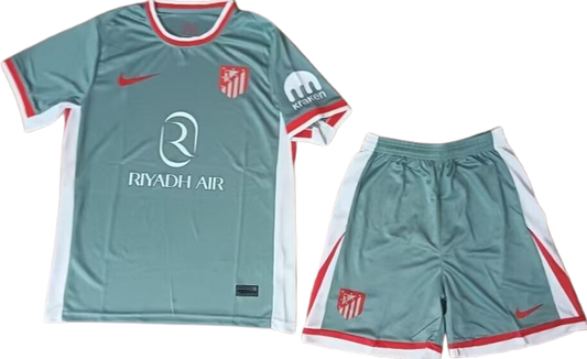 ATLETICO MADRID 24/25 away kids jersey shorts set camiseta playera remera conjunto de niño visitante